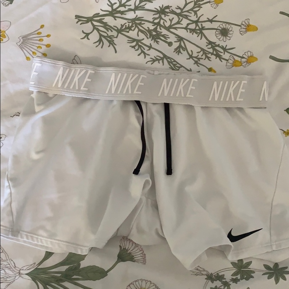 New, never worn. All white dri-fit nike shorts.